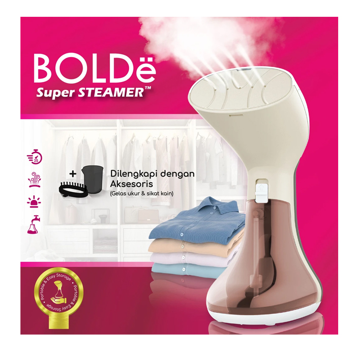 BOLDE Super Steamer Setrika Uap Tangan - Biege